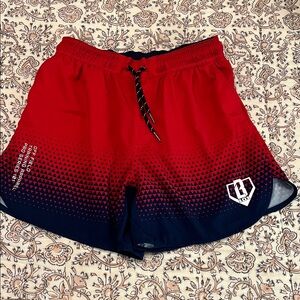 Baseball Lifestyle 101 Athletic Shorts Youth Large Blue and Red